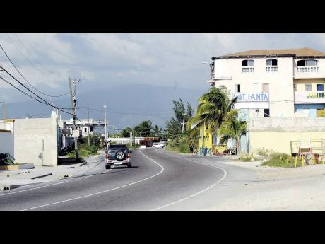 A section of Port Henderson Road, better known as ‘Back Road’, in Portmore, St Catherine.