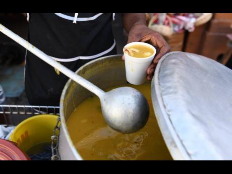 Credit: File Food vendors in the downtown Kingston.