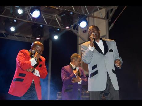 The Manhattans in performance at Perry’s Pure White Birthday and Pre-Mother’s Day event.