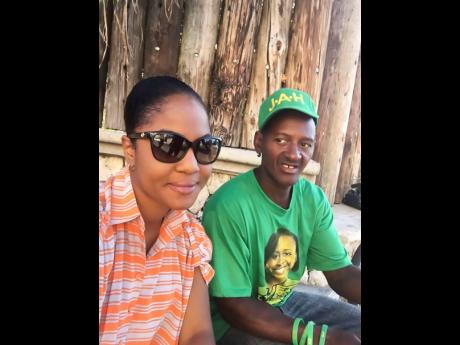 Credit: Contributed Kari Douglas and Showerman in happier times.