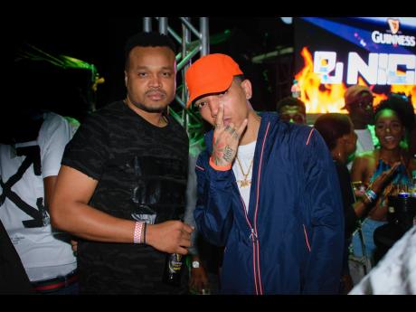 Credit: Brand Manager of Guinness, Nathan Nelms (left) pauses for a photo with Pan Di Plaza Promoter Creep of Chromatic Sound.