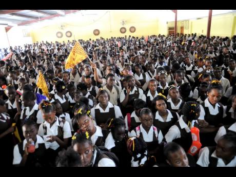 Students of Holmwood Technical High School.