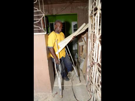 Credit: Ian Allen Douglas Lindo feels that he could get more done if he had a prosthetic leg.