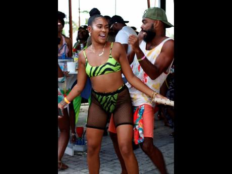 What’s so funny? Medz partygoers keep dancing to their own tune. 