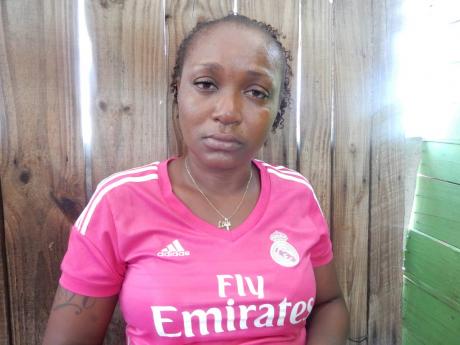 Credit: Sashana Small Tracy Ann Martindale, mother of Andrae Edwards, who was killed by the police in Rema, St Andrew, yesterday.