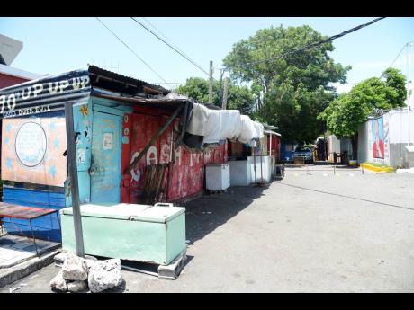 The spot where Oneil Grant and Beverley Brooks were killed early Saturday morning.
