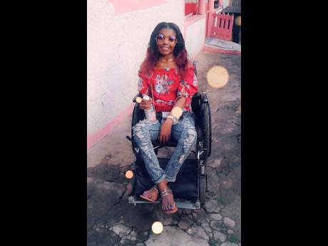 Tasha-Lee Clarke after her accident. 