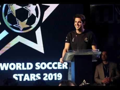 In this Thursday, Jan. 10, 2019 file photo, Brazilian player Ricardo Kaka smiles during a ceremony in Karachi, Pakistan. 