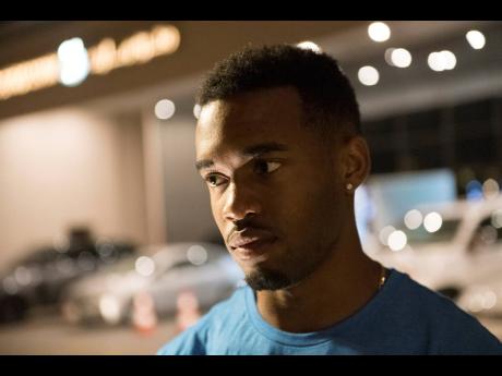 Akeem Bloomfield talks with the Gleaner outside The Curve Hotel in Doha, Qatar, where the Jamaican team is based ahead of the start of the 2019 World Athletics Championships on Friday.