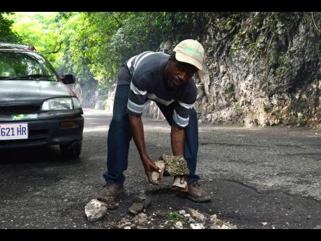 Leonardo Cushnie said that if he given the resources, he would volunteer his time fixing roads across the country.