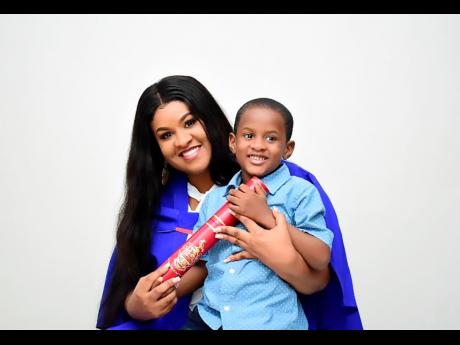 Imani Campbell and her son, Kiyan Russell.