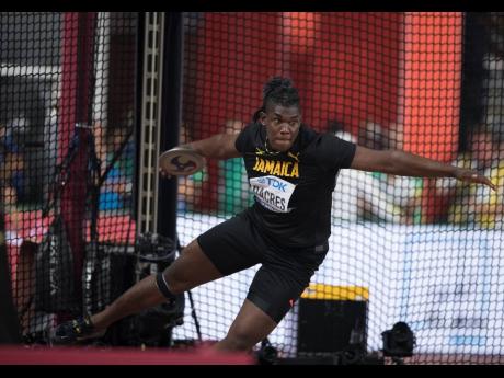 Fedrick Dacres in action in the discus final at the recent IAAF World Championships. The discus will not be among the Diamond League events next year.