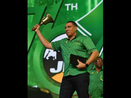 Very soon we will have everything in place, and when everything is in place, you will see me reach for this bell – Prime Minister Andrew Holness, leader of the Jamaica Labour Party.