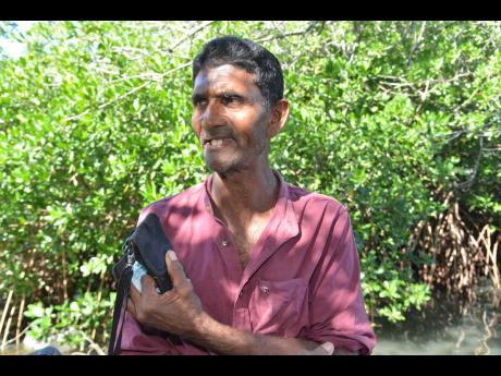 Credit: Kenyon Hemans ‘The crocodile them terrible out yah!’ So says Vincent Johnson.