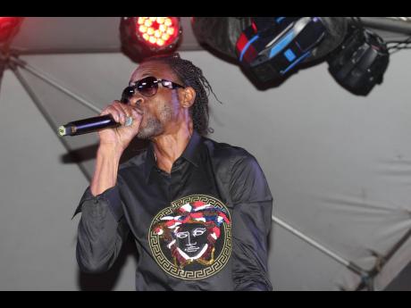 Bounty Killer, though coming from another performance, was still a vibrant force of the Coppershot Music 25th anniversary entertainment.