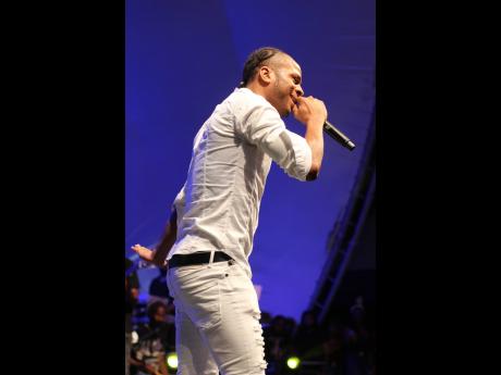 Credit: Stephanie Lyew Signalling to the band, Dexta Daps asks for time to give the audience one more show of his musical gift.