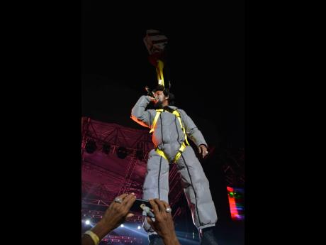 Popcaan enters the Goodyear Oval in St Thomas by air and immediatley shared his dream with patrons.