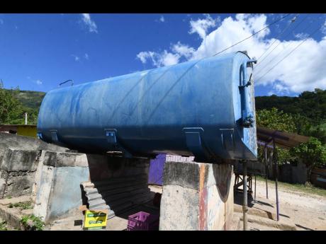 Ricardo Makyn/Chief Photo Editor
This tank holds the community’s water when the trucks are able to bring the precious commodity.