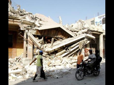 File Photo 
A section of earthquake-damaged Haiti