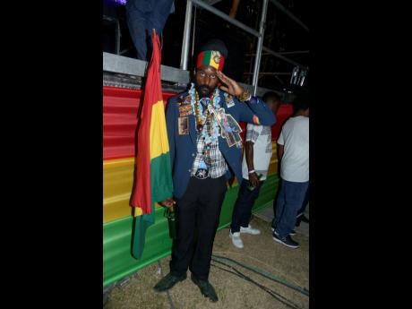 Fyah Stone at the Dennis Brown Tribute Concert.