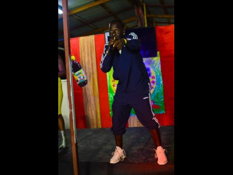 Dancehall artiste Black-er  was one of the host for the event.