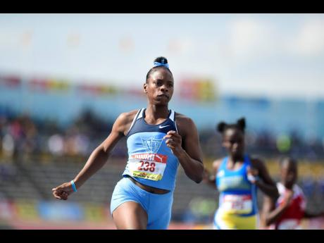 Credit: Gladstone Taylor Edwin Allen High’s Kevona Davis.