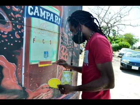 Hibbert has done branding at hundreds of locations across the island.