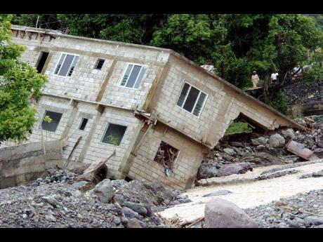 This house in Mt Lebanus in St Thomas was washed away during Hurricane Ivan in 2004.