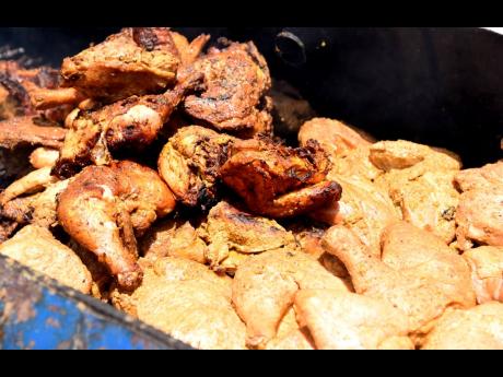 This curried jerked chicken was a big hit at a farmers’ market that was held at Denbigh in Clarendon last Friday.