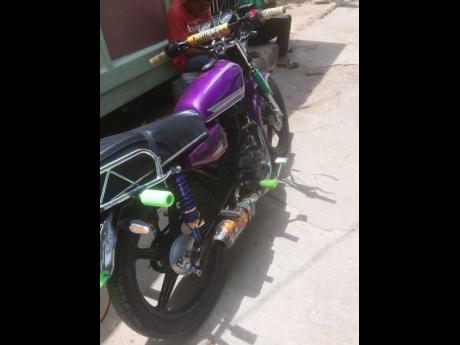 The motorcyle Stewart was riding the day he went missing. 