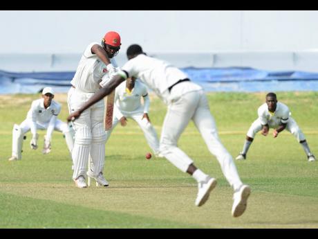 Action in the Jamaica Cricket Association (JCA) Senior Cup final between the Jamaica Defence Force and Melbourne Cricket Club at Sabina Park on Saturday, April 13, 2019.