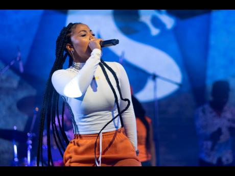 Shenseea performing at Sumfest on Friday night.