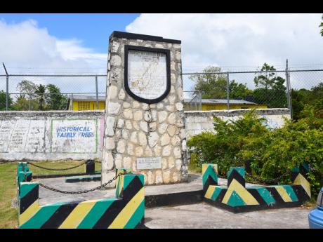 This monument in Sturge Town, St Ann, tells the story of the community, which is Jamaica’s second free village.