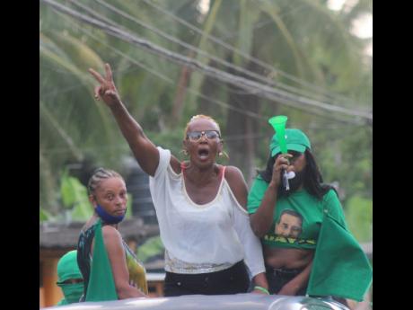 Jamaica Labour Party supporters in western Jamaica recently.