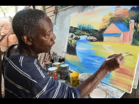 Brown said that his first painting sold for $500 in 1984, and he hasn’t stopped painting since.