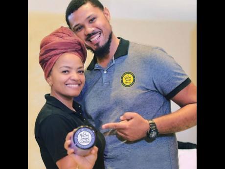 Entrepreneurs and owners of ‘Bee Sweet Honey JA’, Yanique White and Aaron Taylor.