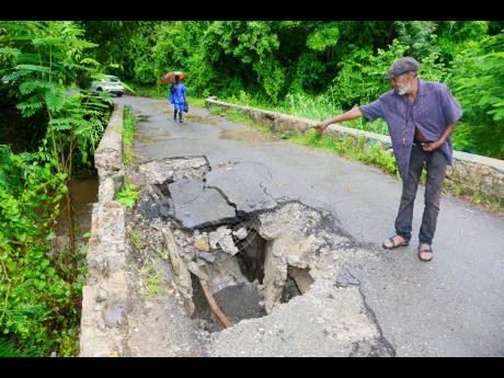 After years of neglect from the state, the Cod Pen bridge in Llandewey, St Thomas is no longer accessible by vehicular traffic.