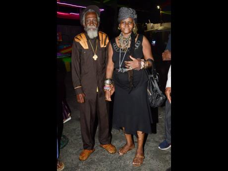 Bunny Wailer with his wife of over 50 years Jean Watt at the reggae legend’s birthday celebration in 2019.