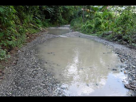 The Richmond Vale main road that farmers have to use is in a deplorable state.