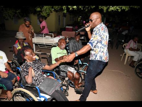 Credit: File In this 2019 photo, George Nooks is seen performing for residents of the Golden Age Home.