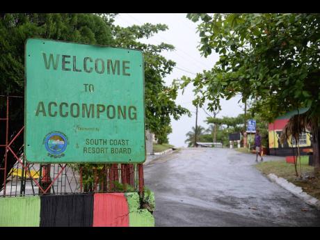 This sign tells you that you are in Accompong Town, St.Elizabeth.