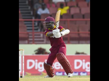 File
Jason Mohammed plays a cut shot during the first ODI match between West Indies and Pakistan at Guyana National Stadium, Providence, Guyana, on Friday April 07, 2017.
 