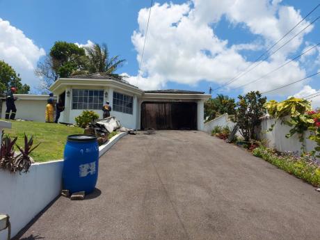 Credit: Tamara Bailey The burnt-out house of Yvonne Findley, whose charred remains were found inside.
