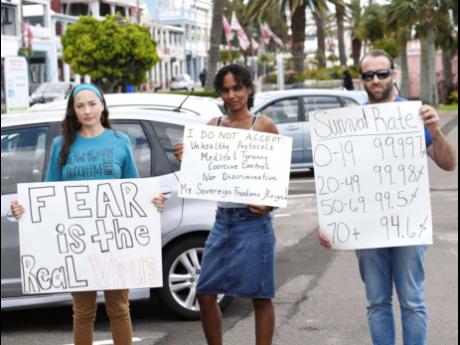 Credit: CMC Protesters in Berbuda say that have had enough of the COVID-19 restrictions.