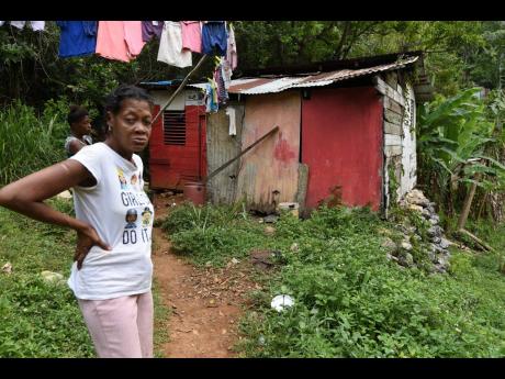 Stephine Whyte is a picture of dejection as she shows THE STAR team the shack in which she lives with her children and grandchildren.