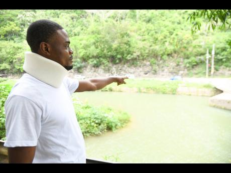 Mi feel like summen a pull mi down but mi fight it to come up, and mi all start take in water - Jermaine Scott.