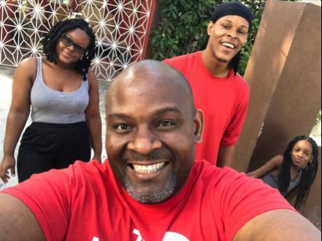 Credit: Contributed Richie Feelings with members of his family.