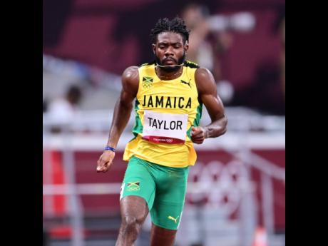 Christopher Taylor competing in the men’s 400m semi-finals at Tokyo 2020. 