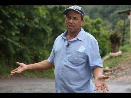 Glenroy Anderson, businessman of Round Hill, Clarendon, said the poor state of the road has prevented him from expanding his business.