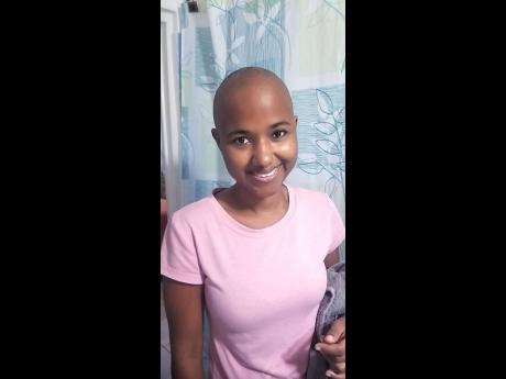 Chemotherapy caused Kaydia Levien to go bald. 
